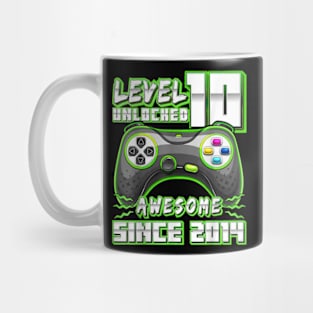 10th Birthday Gamer 10 Year Old Bday Boy Ten Son Mug